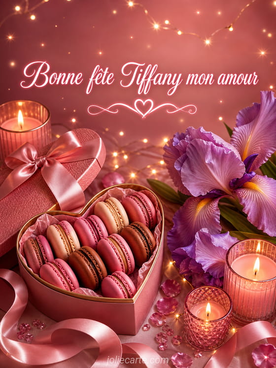 Carte bonne fête Tiffany