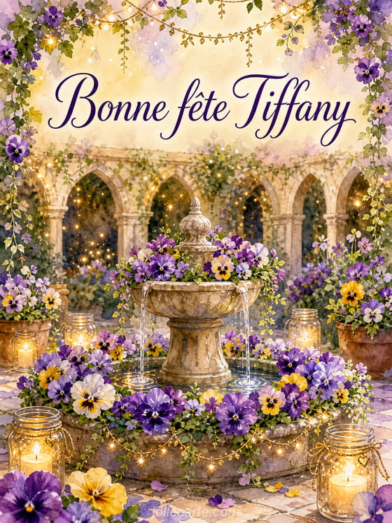 Carte bonne fête Tiffany