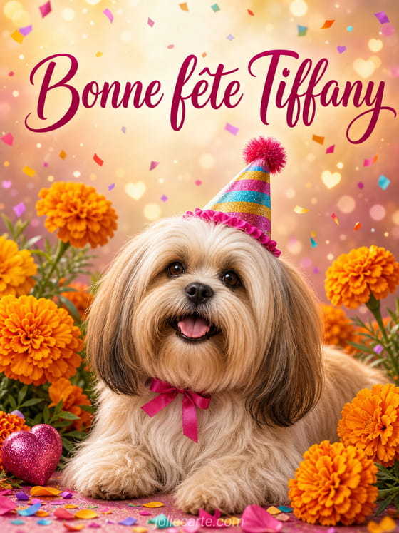 Carte bonne fête Tiffany