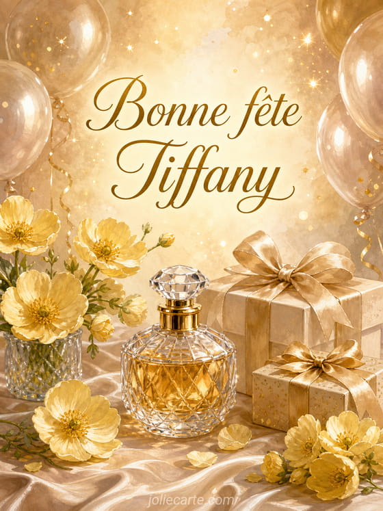 Carte bonne fête Tiffany