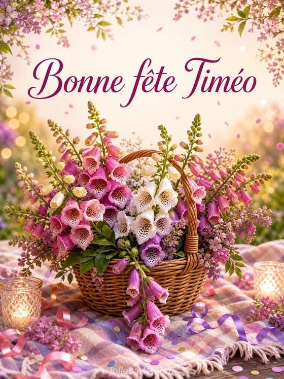 Carte bonne fĂȘte TimĂ©o