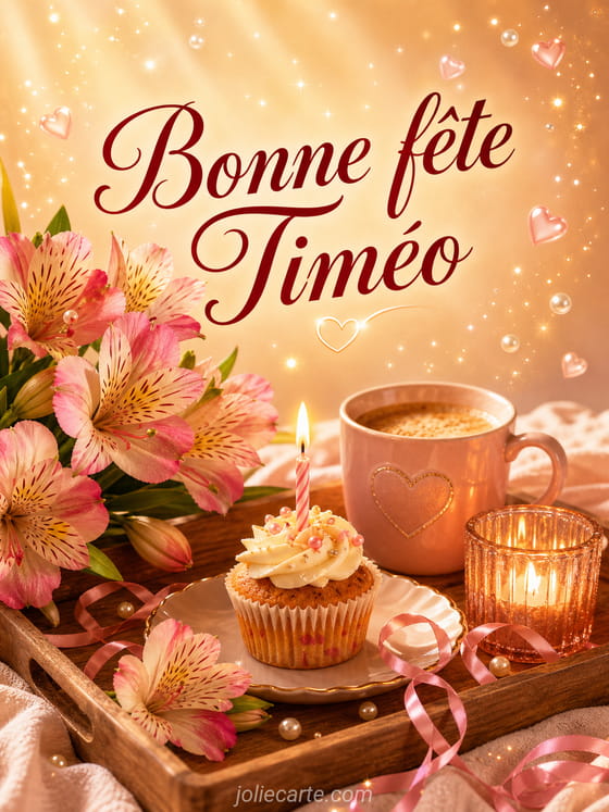 Carte bonne fĂȘte TimĂ©o