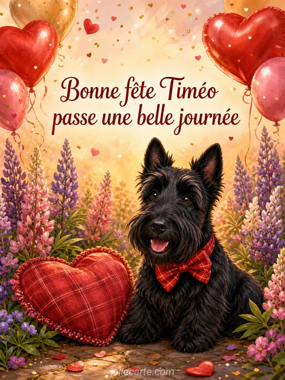 Carte bonne fĂȘte TimĂ©o
