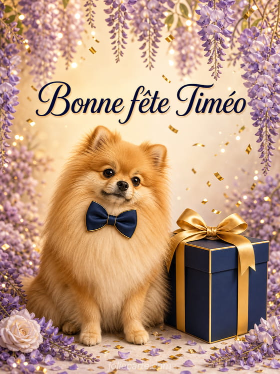 Carte bonne fĂȘte TimĂ©o