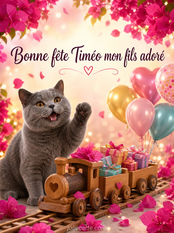 Carte bonne fĂȘte TimĂ©o