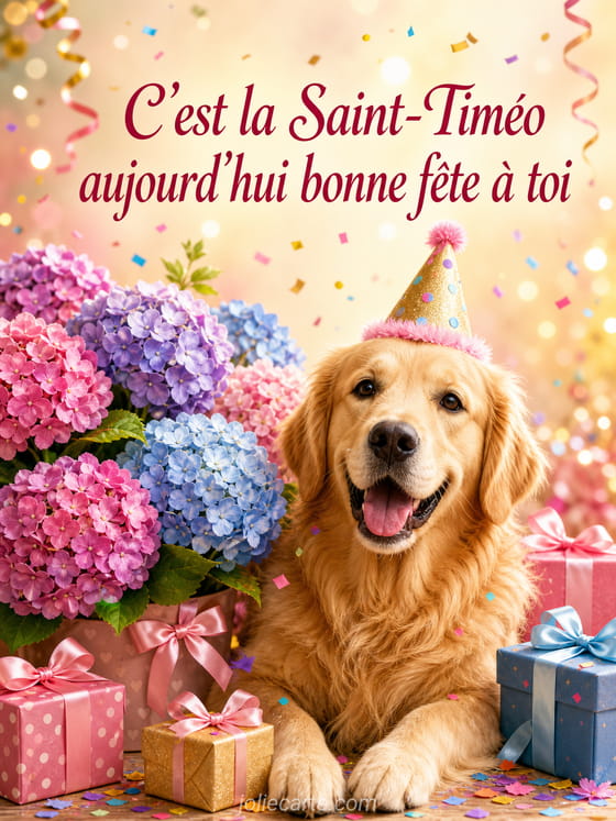 Carte bonne fĂȘte TimĂ©o