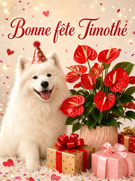 Carte bonne fĂȘte TimothĂ©