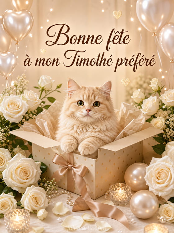 Carte bonne fĂȘte TimothĂ©