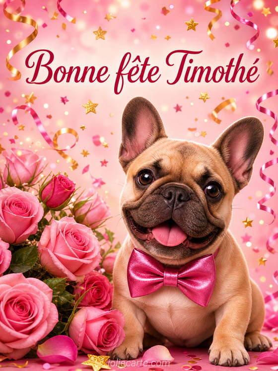 Carte bonne fĂȘte TimothĂ©