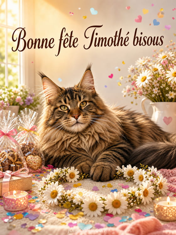 Carte bonne fĂȘte TimothĂ©