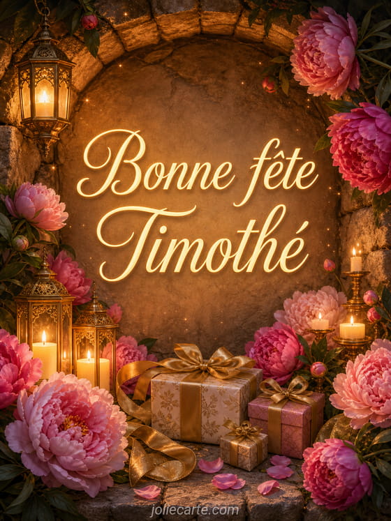 Carte bonne fĂȘte TimothĂ©