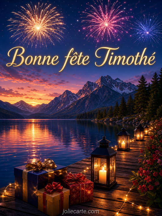 Carte bonne fĂȘte TimothĂ©
