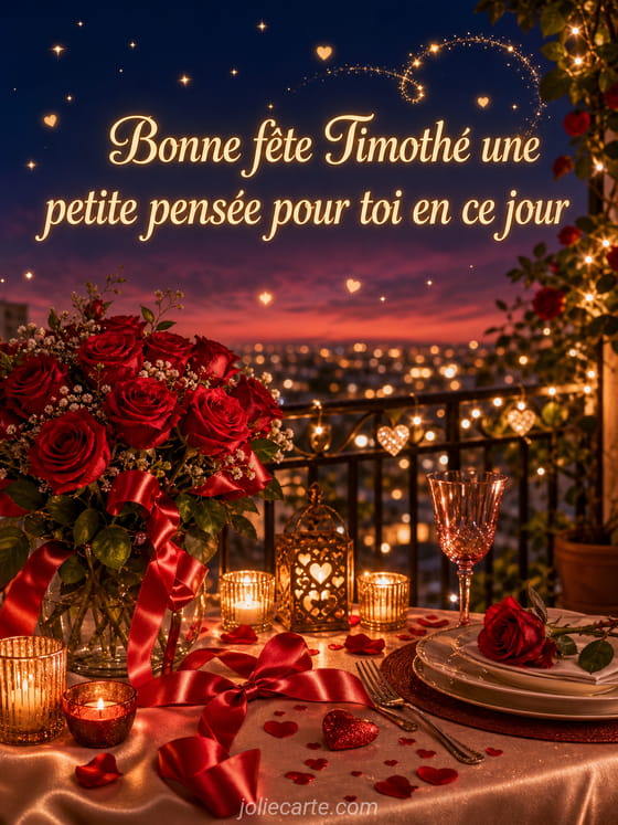 Carte bonne fĂȘte TimothĂ©