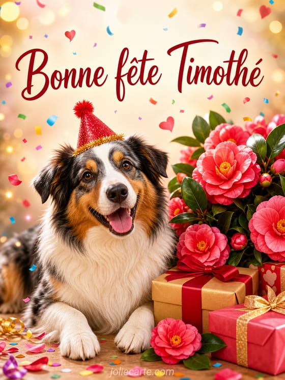 Carte bonne fĂȘte TimothĂ©