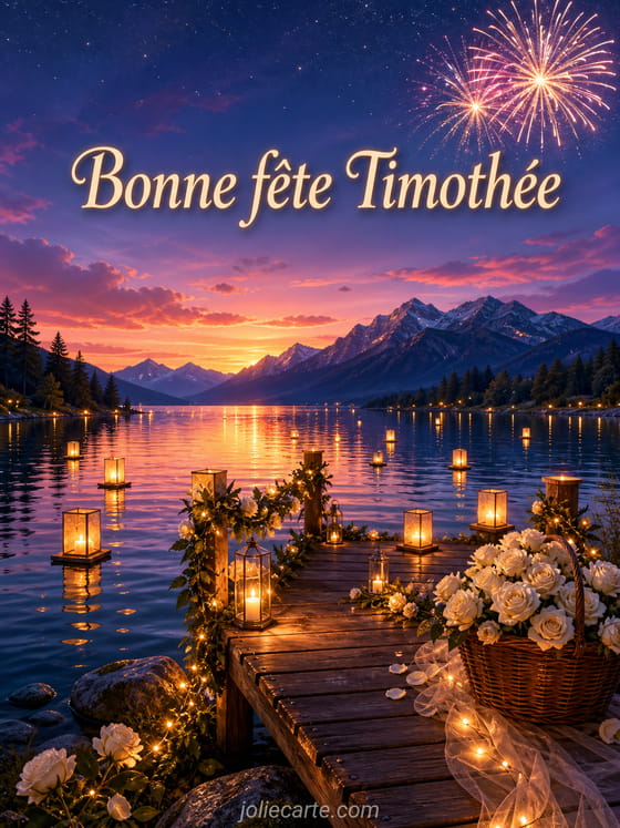 Carte bonne fĂȘte TimothĂ©e