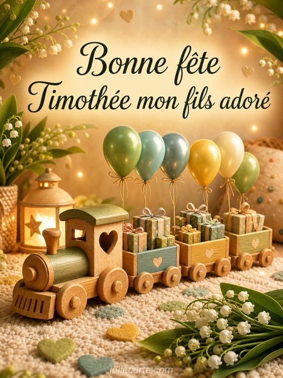 Carte bonne fĂȘte TimothĂ©e
