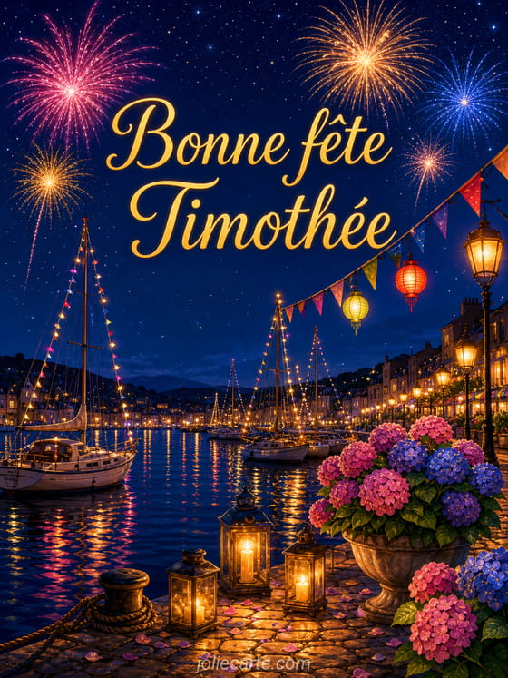 Carte bonne fĂȘte TimothĂ©e