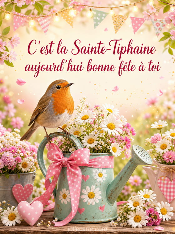 Carte bonne fĂȘte Tiphaine