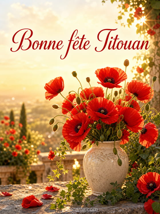 Carte bonne fête Titouan