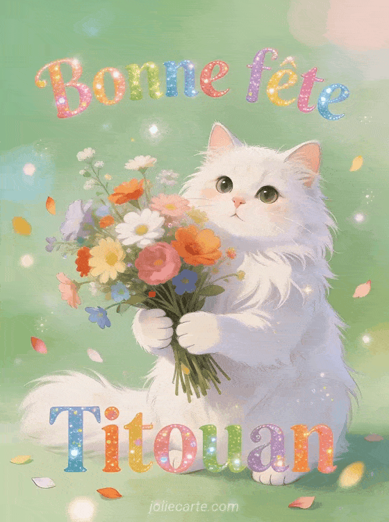 Bonne fête Titouan - Bonne fete titouan chat