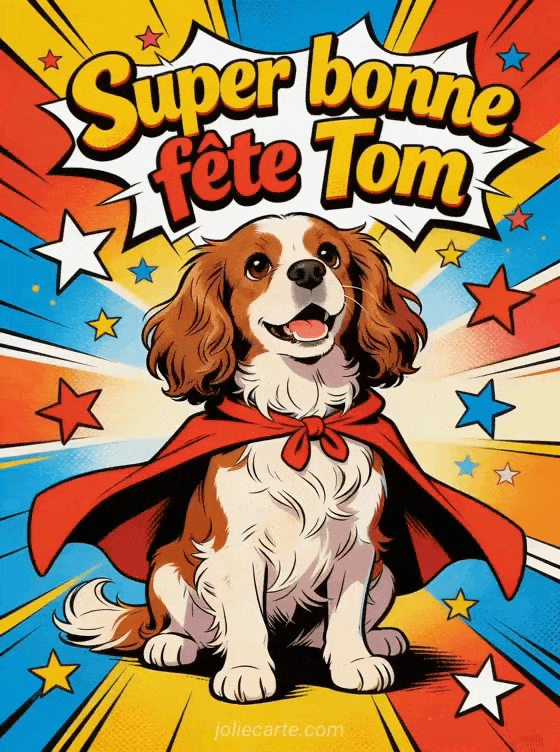 Bonne fête Tom - Tom gif bonne fete gratuit