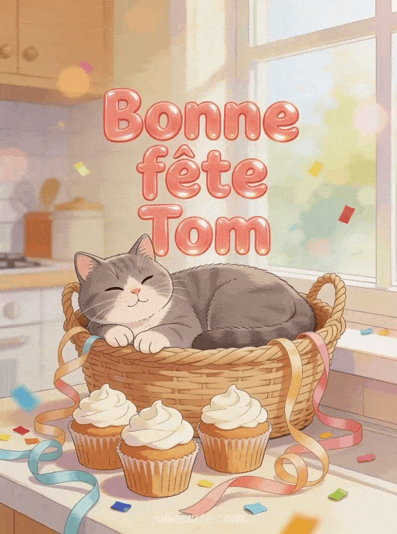 Bonne fête Tom - Bonne fete tom chat
