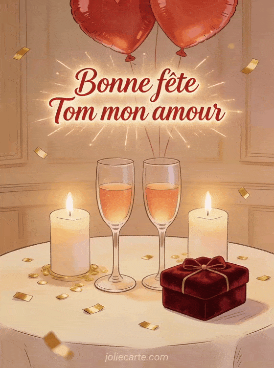 Bonne fête Tom - Bonne fete tom mon amour
