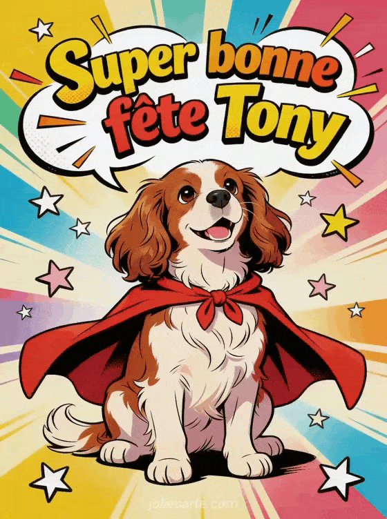 Bonne fête Tony - Tony gif bonne fete gratuit