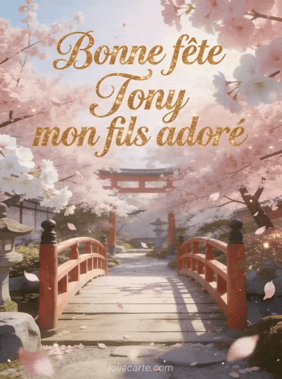 Bonne fête Tony - Bonne fete tony mon fils