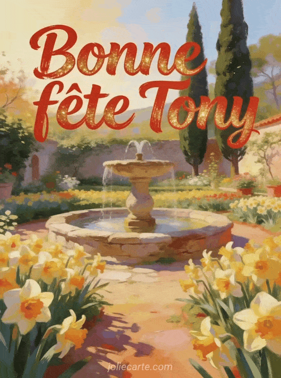 Bonne fête Tony - Bonne fete tony fleurs