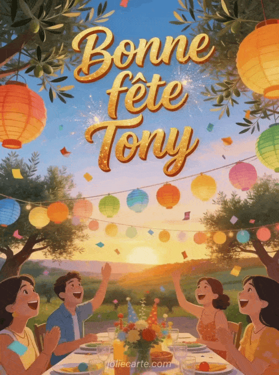 Bonne fête Tony - Bonne fete tony garcon