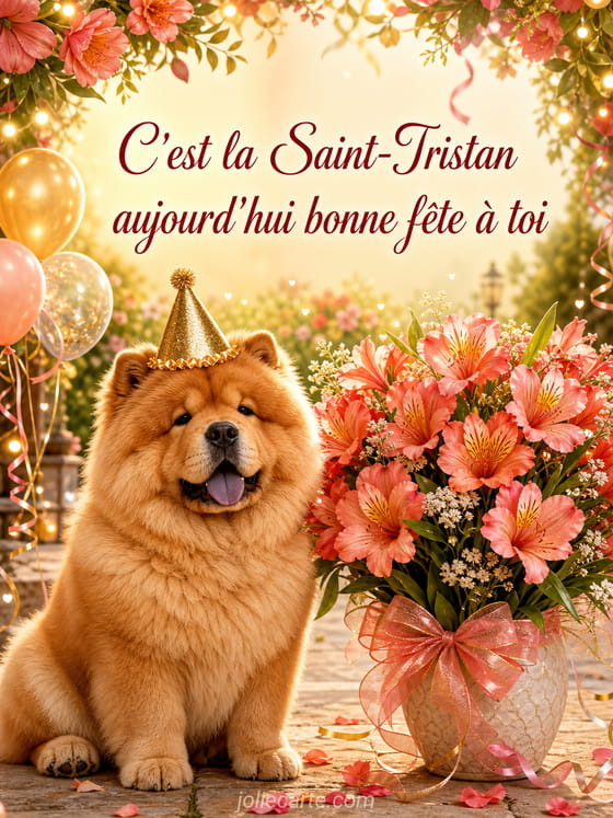 Carte bonne fête Tristan