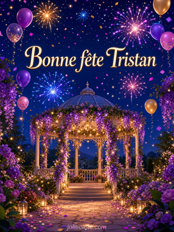 Carte bonne fête Tristan