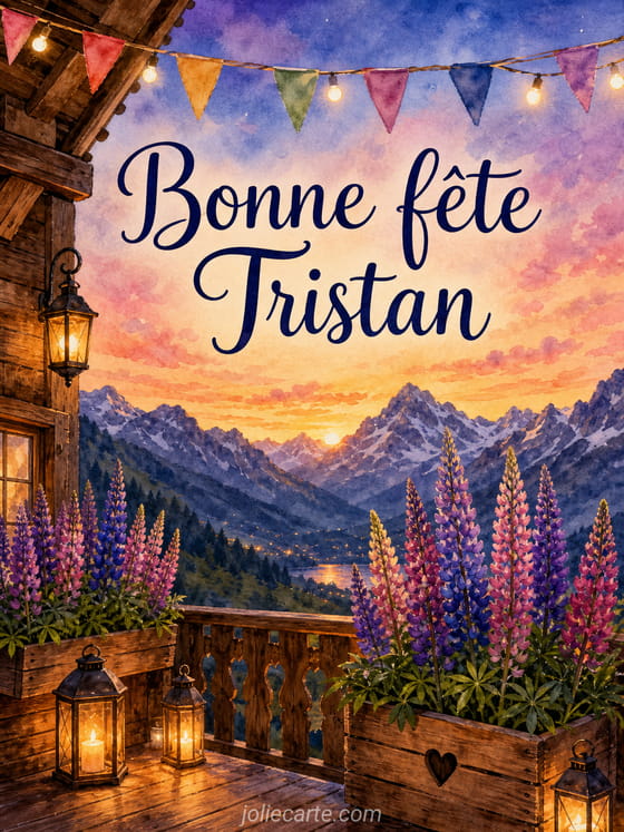 Carte bonne fête Tristan