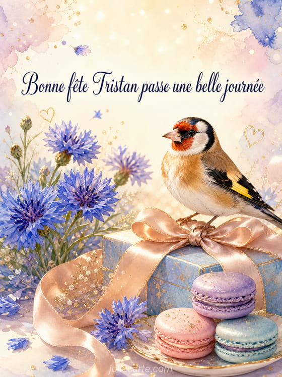 Carte bonne fête Tristan