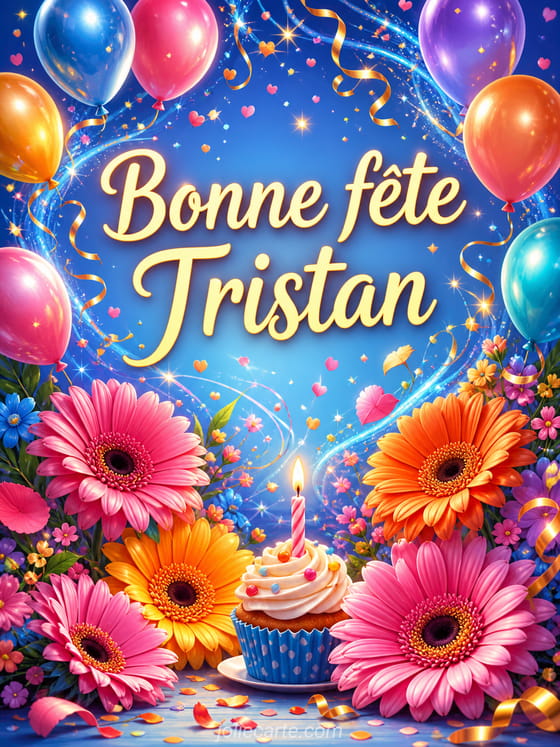 Carte bonne fête Tristan