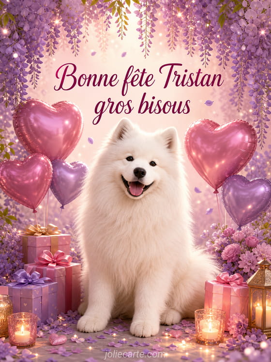 Carte bonne fête Tristan