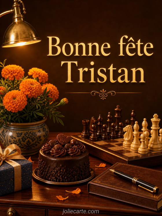 Carte bonne fête Tristan