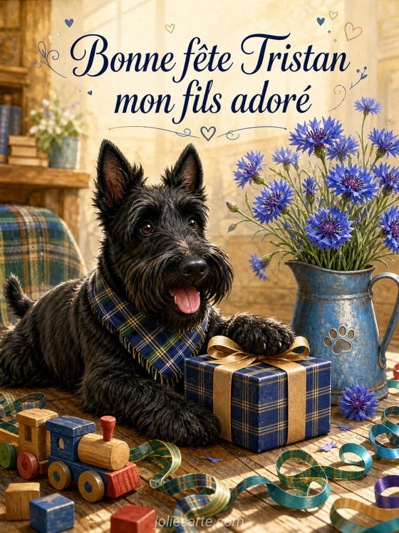 Carte bonne fête Tristan