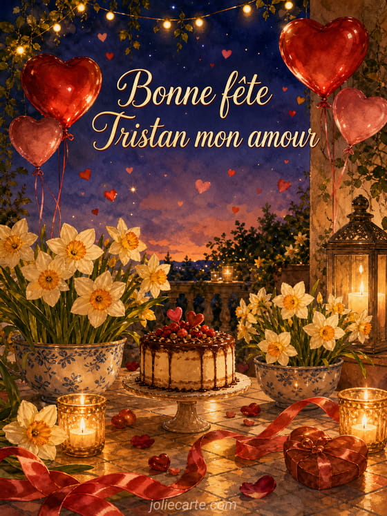 Carte bonne fête Tristan