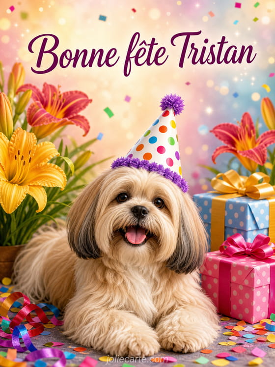 Carte bonne fête Tristan