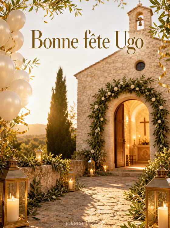 Carte bonne fĂȘte Ugo