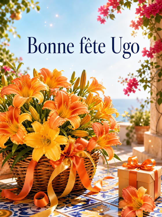 Carte bonne fĂȘte Ugo