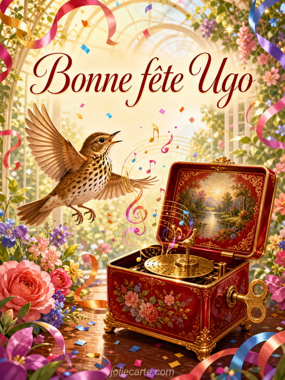Carte bonne fĂȘte Ugo