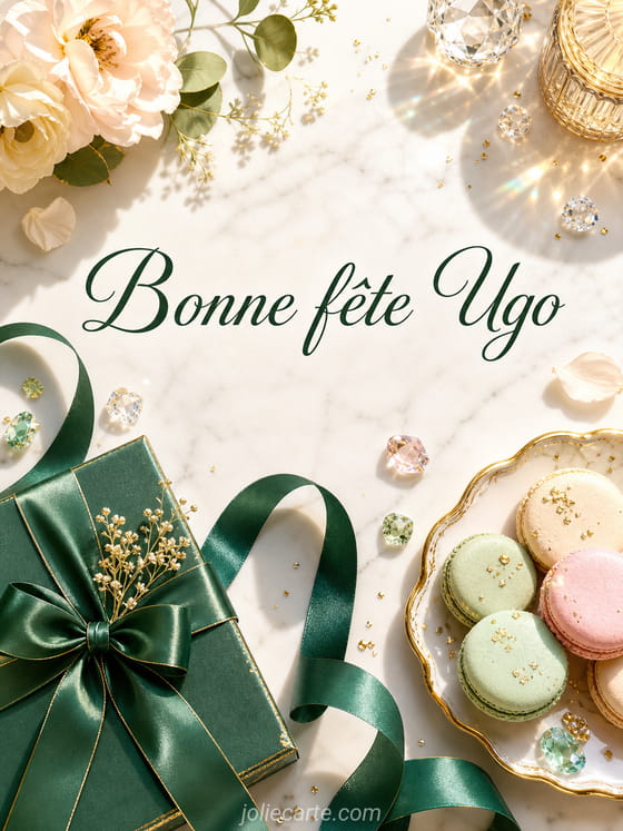 Carte bonne fĂȘte Ugo