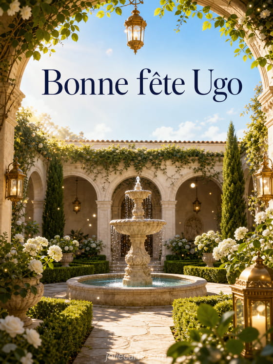 Carte bonne fĂȘte Ugo