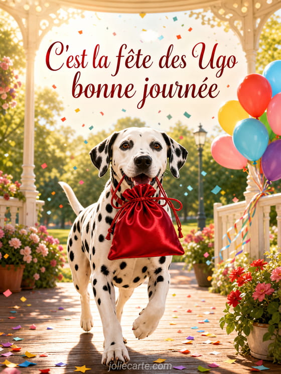 Carte bonne fĂȘte Ugo