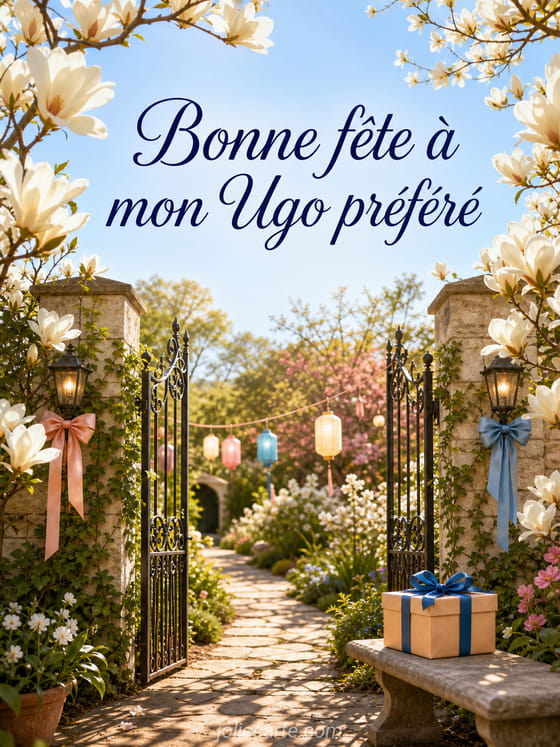 Carte bonne fĂȘte Ugo