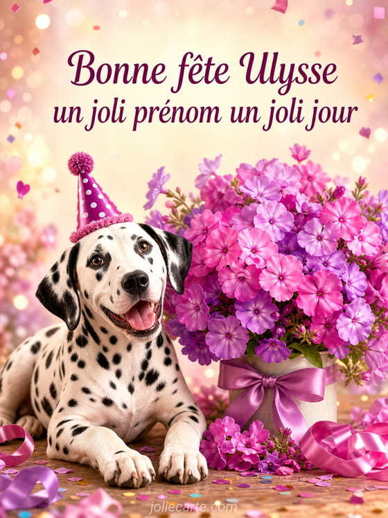 Carte bonne fête Ulysse
