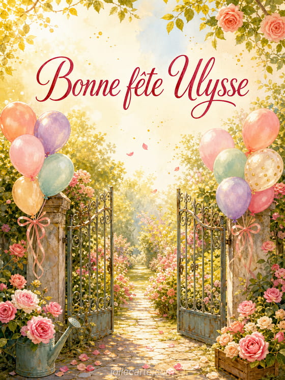 Carte bonne fête Ulysse